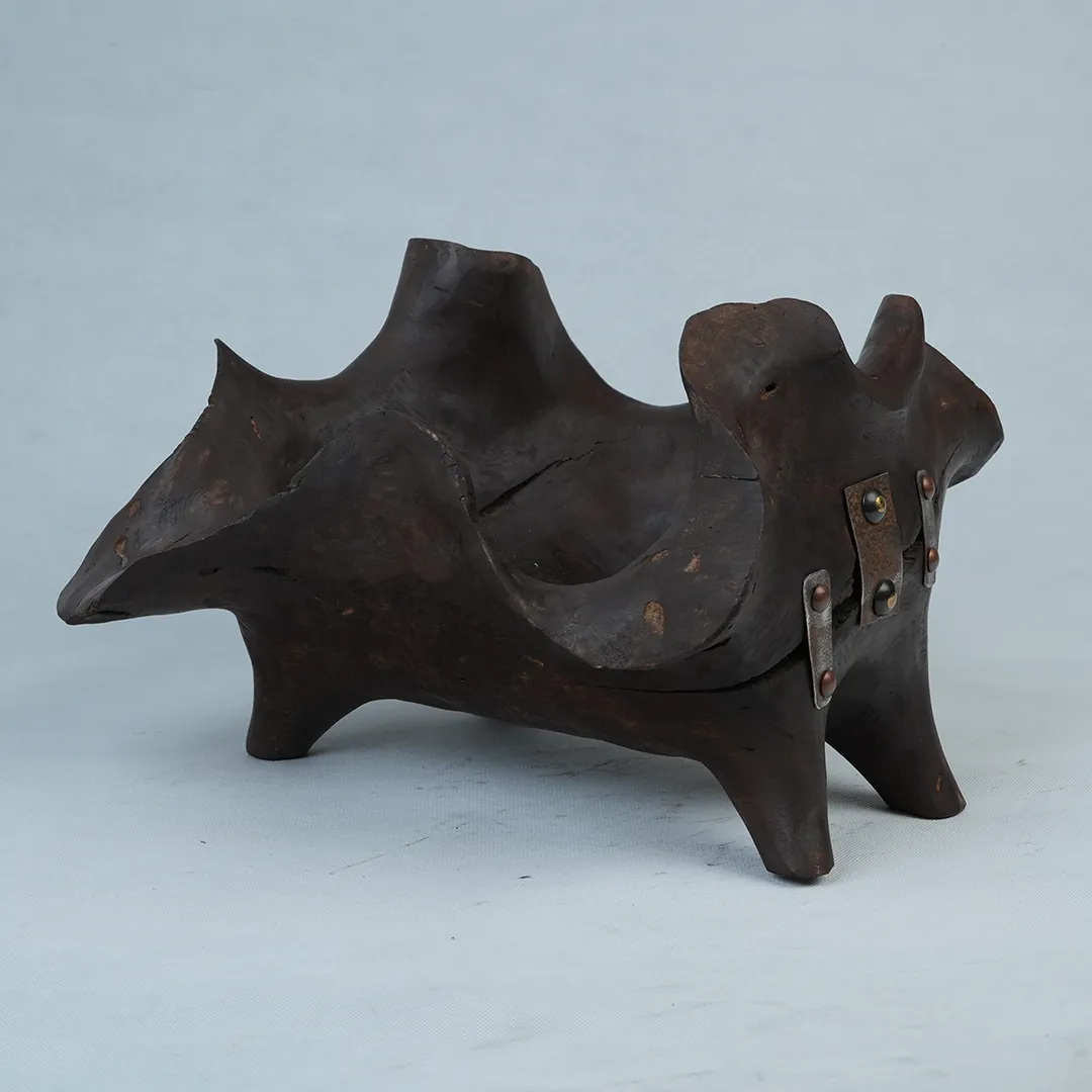 ظرف دفرمه تکنسخه چوب گردو یکتکه