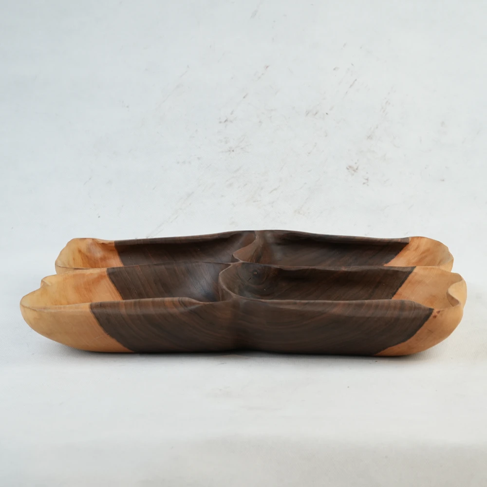 اردوخوری ۴ خانه تکنسخه چوب گردو — عکس ۳