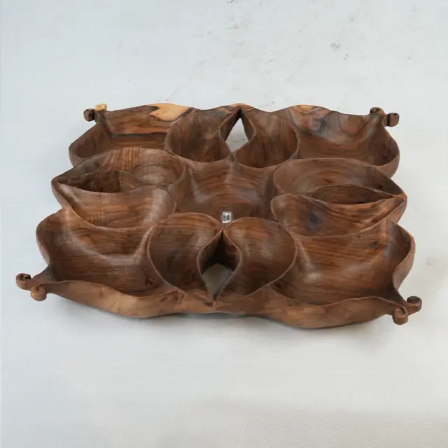 اردوخوری ۱۲ خانه تک‌نسخه چوب گردو