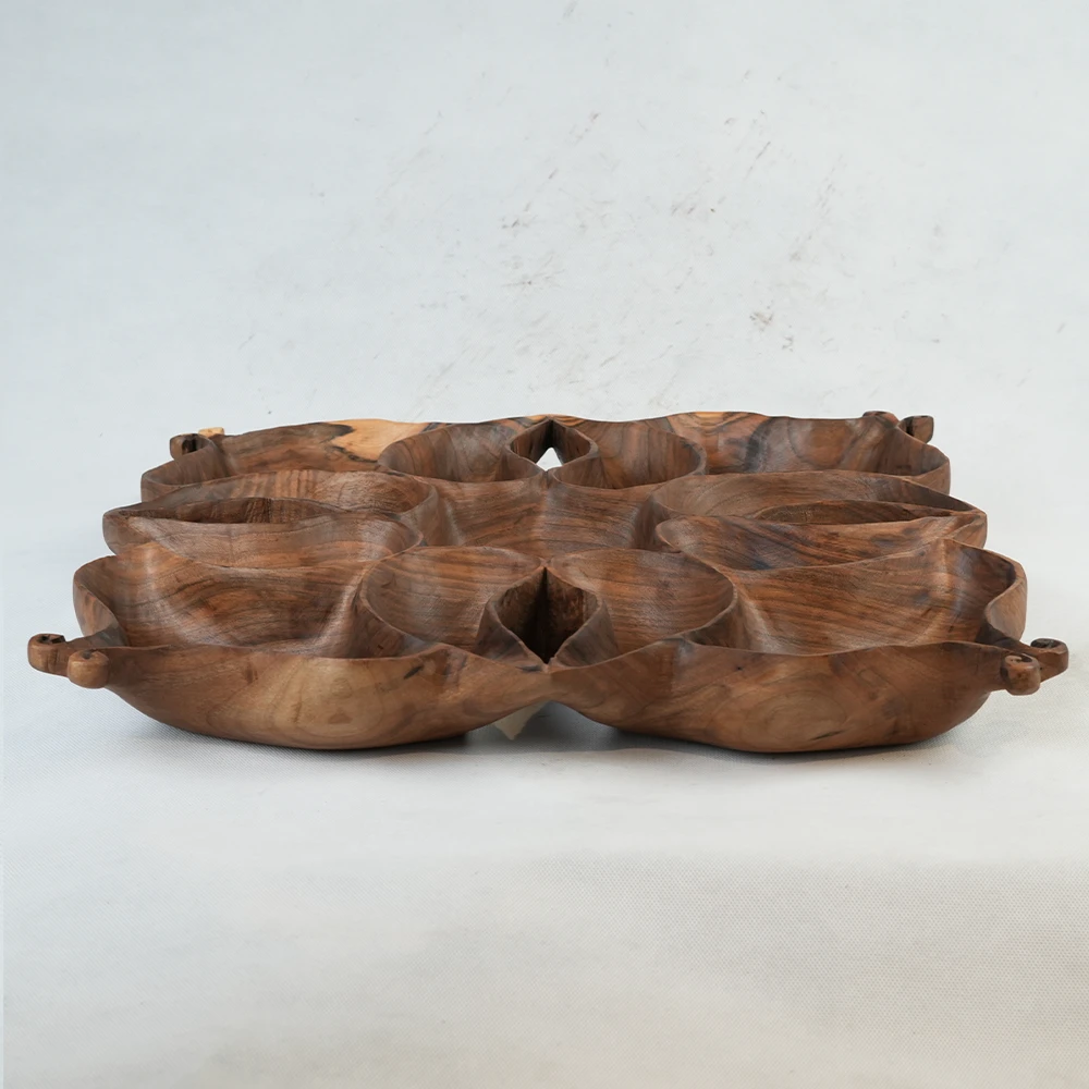 اردوخوری ۱۲ خانه تکنسخه چوب گردو — عکس ۲