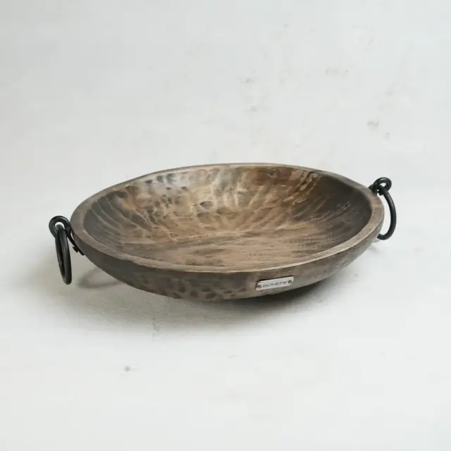 ظرف سرو پذیرایی پایه‌دار چوب گردو