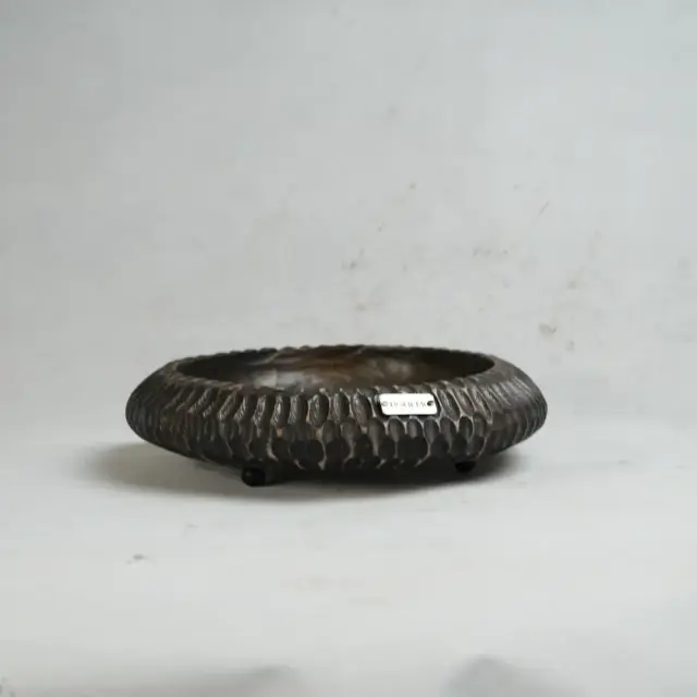 ظرف سرو پذیرایی پایه‌دار چوب گردو