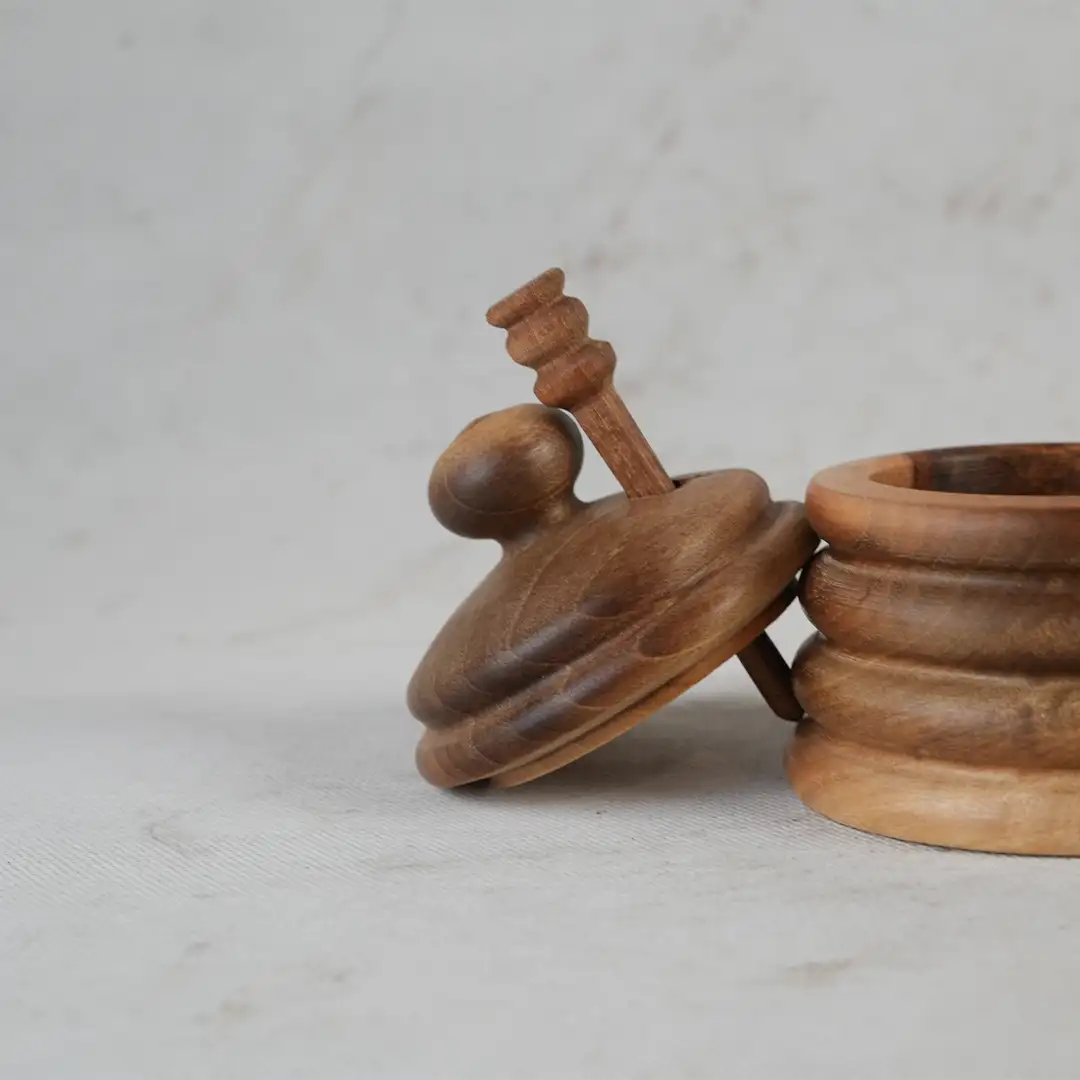 ظرف عسل چوب گردو — عکس ۳